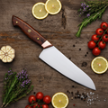 Chef Knife Flat Lay Overhead