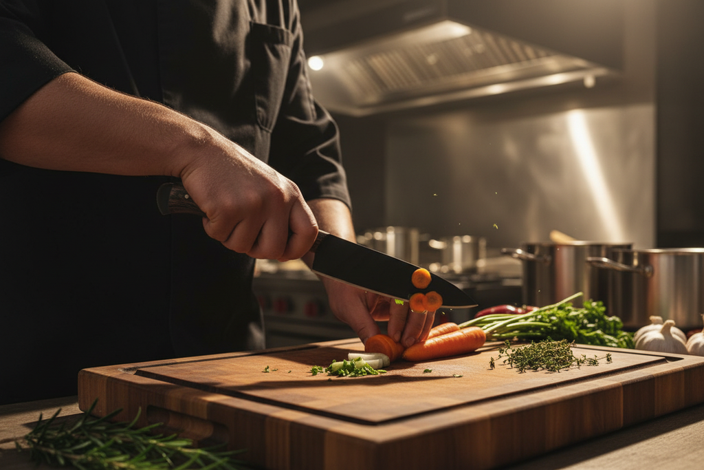 Embercut Blades — Chef in Action