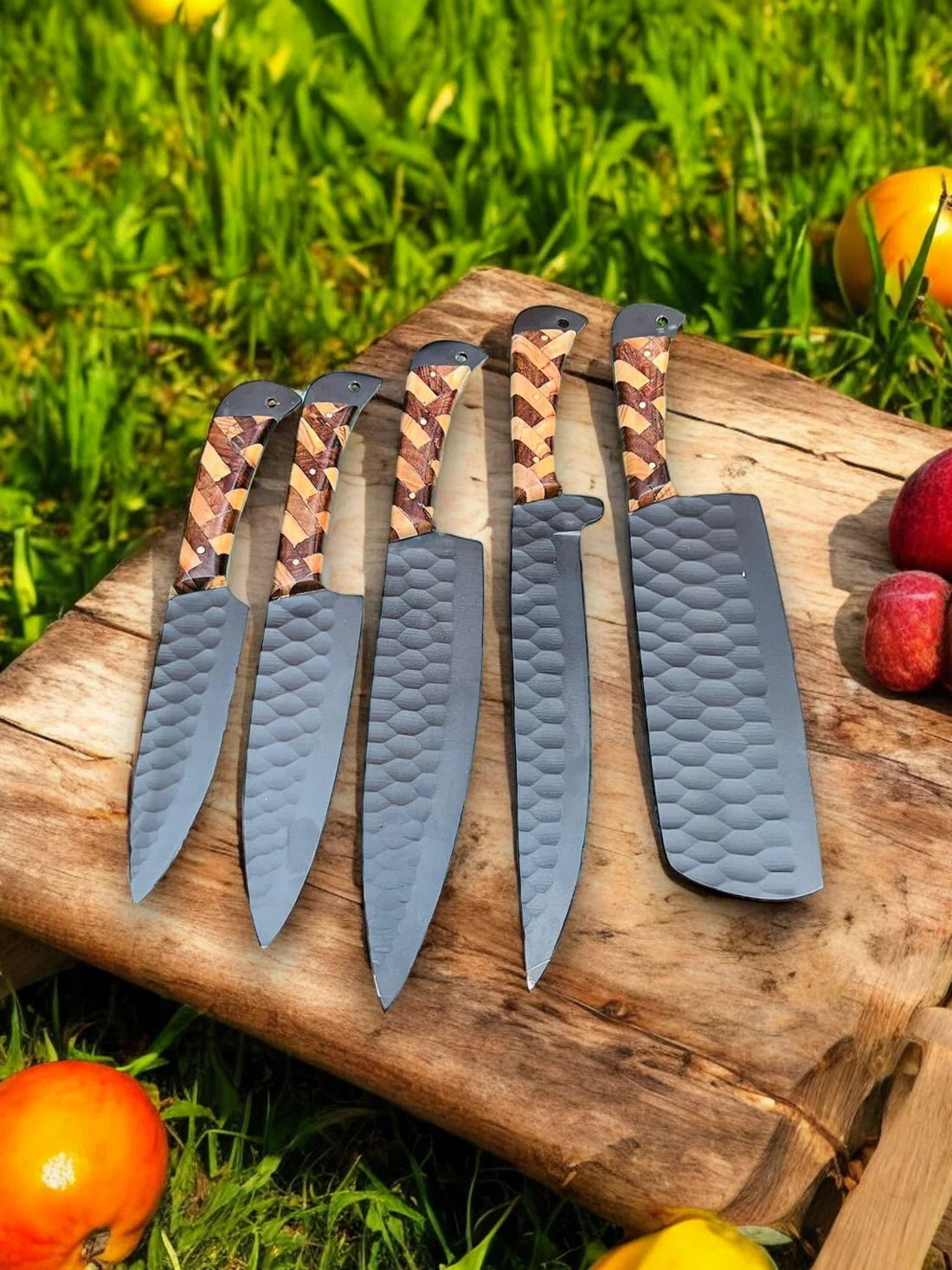 Grovecoat D2 Kitchen Knife Set – 5 Piece