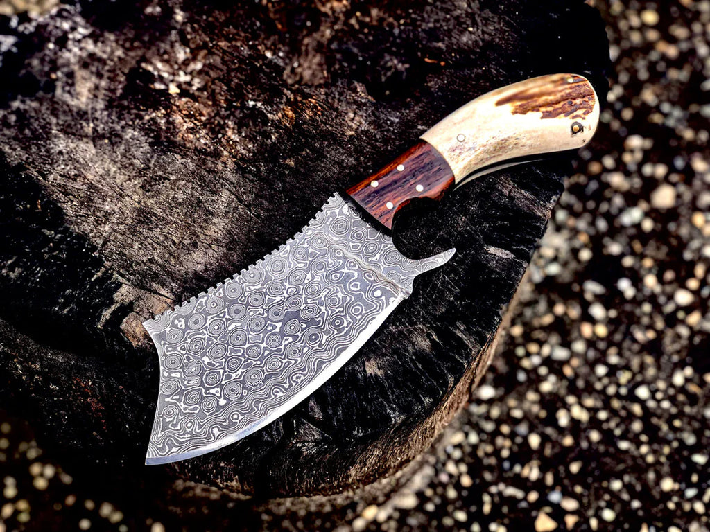Wildrain Damascus Cleaver