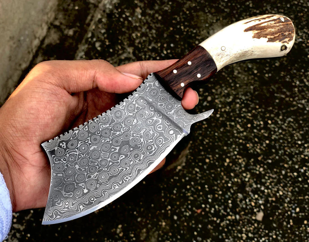 Wildrain Damascus Cleaver