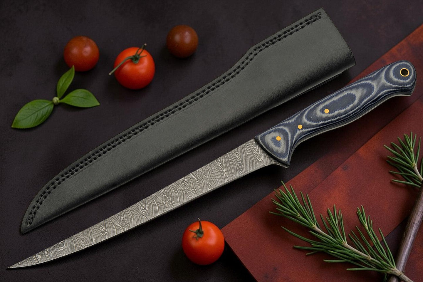 Tactedge Damascus Fillet Knife