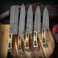 Bonecraft Damascus Kitchen Knife Set – 5 Piece
