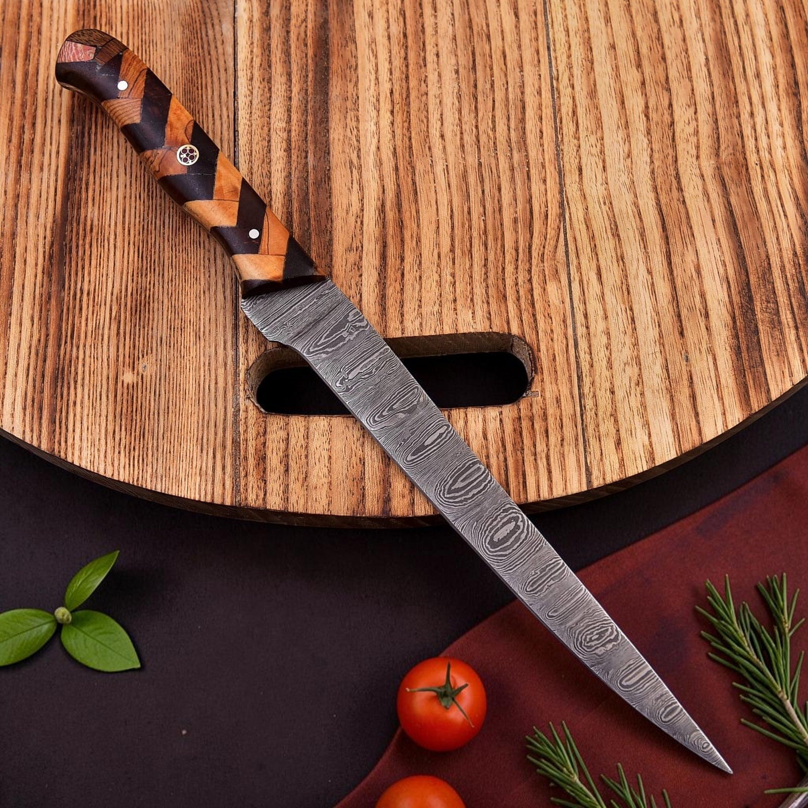 8 inches damascus fillet knife