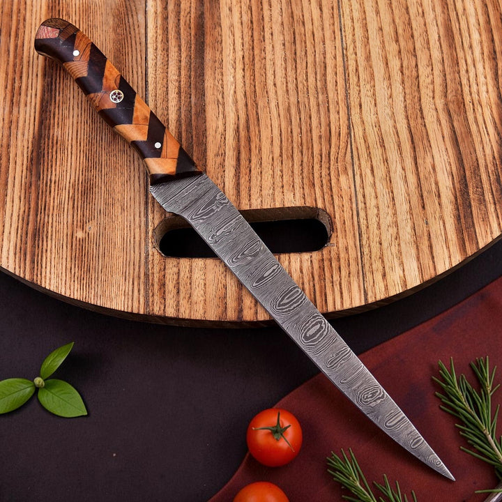 8 inches damascus fillet knife