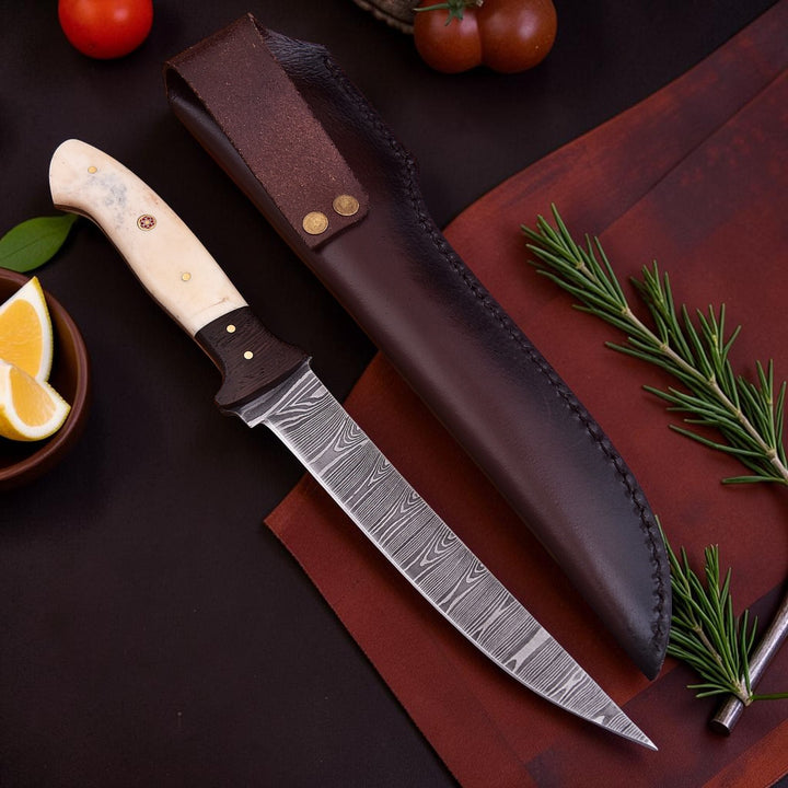 Ivywood Damascus Fillet Knife