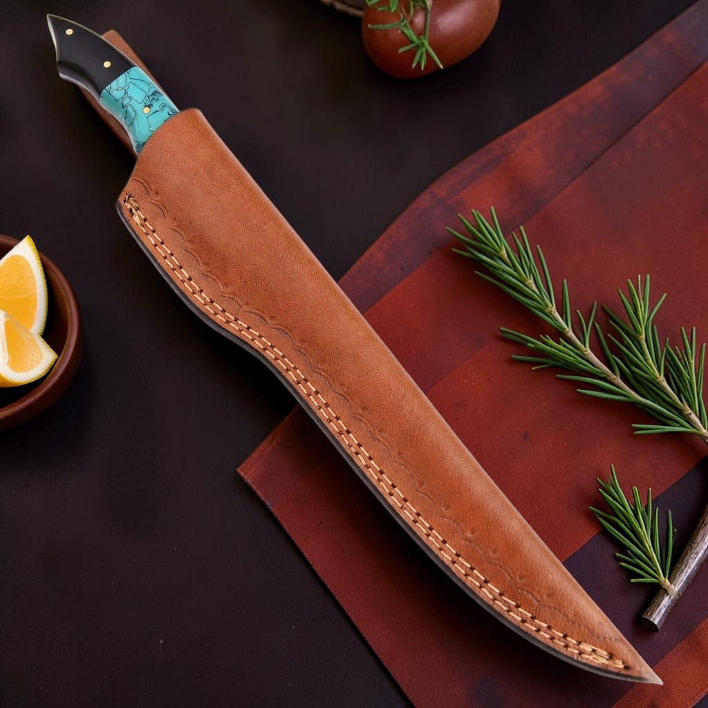 Azurebone Damascus Fillet Knife