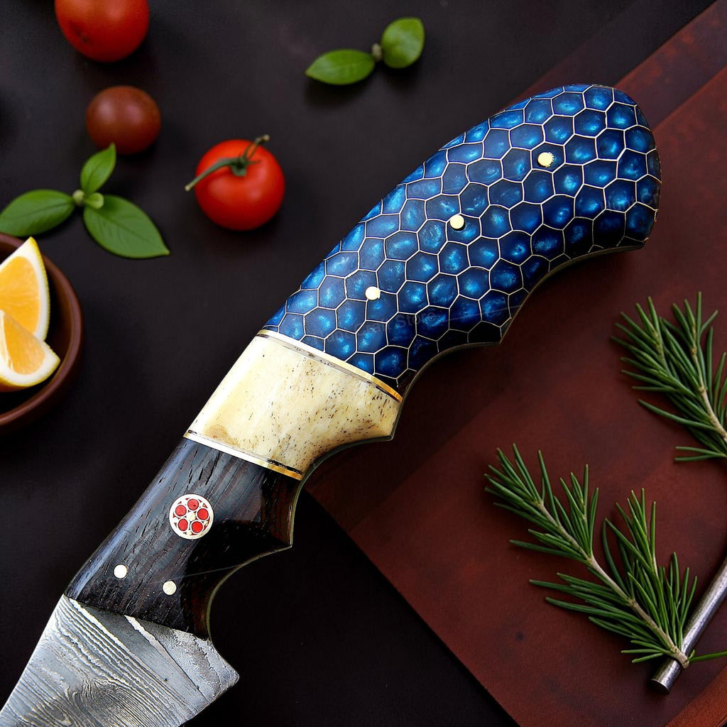 Honeybone Damascus Fillet Knife