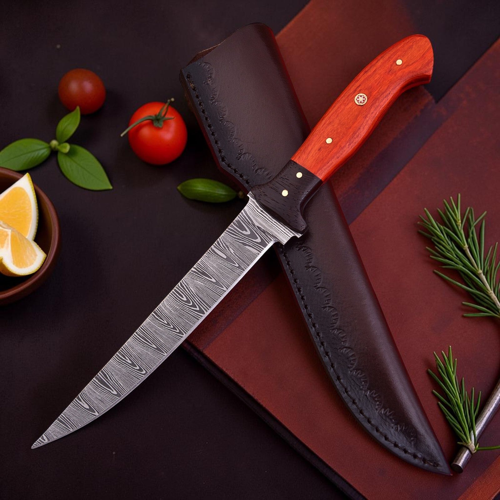 Sungrove Damascus Fillet Knife