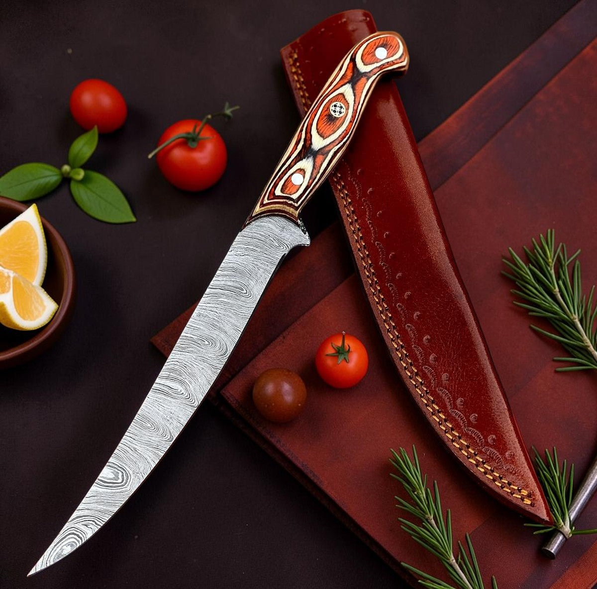 Grainfire Damascus Fillet Knife