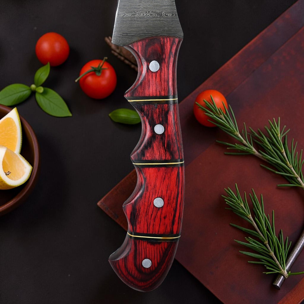 Crimsonfire Damascus Fillet Knife